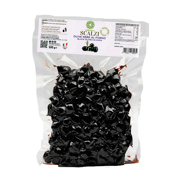 Olive nere al forno<br> sottovuoto 250/500 gr